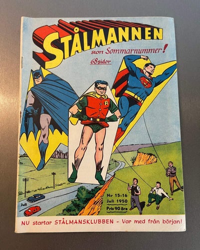 * Stålmannen  , Nr 15 - 16   - 1950 *