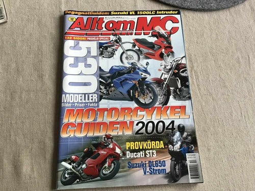 ALLT OM MC NR 12 2003 MC GUIDEN 2004,DUCATI,SUZUKI,HÄRNÖ KNUTTERS HÄRNÖSAND
