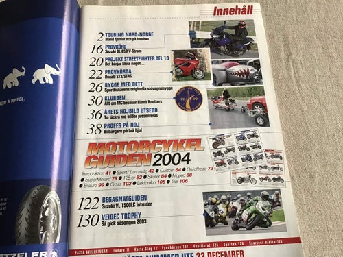 ALLT OM MC NR 12 2003 MC GUIDEN 2004,DUCATI,SUZUKI,HÄRNÖ KNUTTERS HÄRNÖSAND
