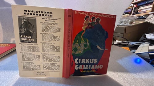Cirkus Galliano av Enid Blyton, bok, Very Good plus, wahlströms 318