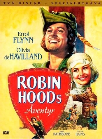 Robin Hoods äventyr (1938) Michael Curtiz med Errol Flynn, Olivia de Havillan