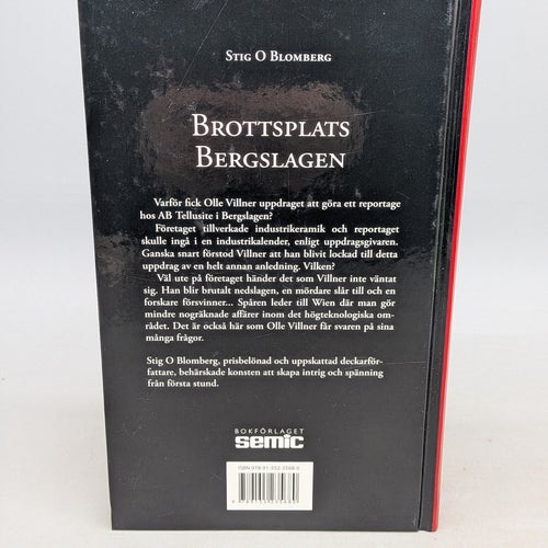Brottsplats Bergslagen av Stig O Blomberg