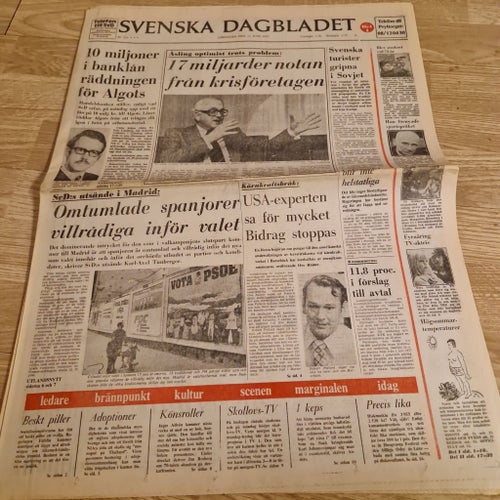 Svenska Dagbladet Lördagen Den 11 Juni 1977