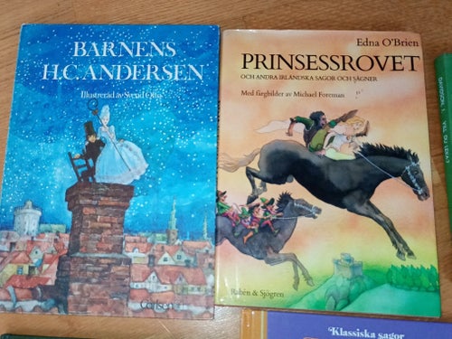 Bokpaket: Barnens H.C. Andersen, Prinsessrovet, Jätten Tom, Vill du leka?