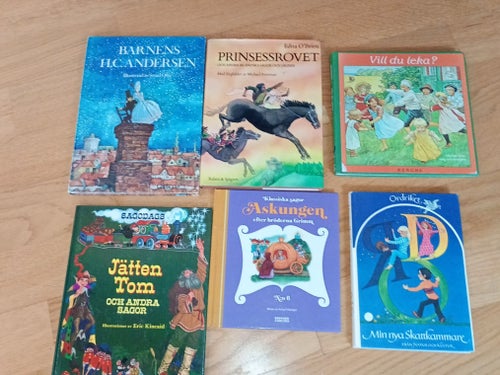Bokpaket: Barnens H.C. Andersen, Prinsessrovet, Jätten Tom, Vill du leka?