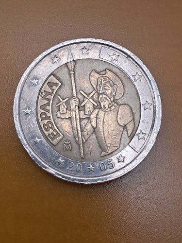2 Euro "Don Quijote från La Mancha", Spanien 2005 KM#1063