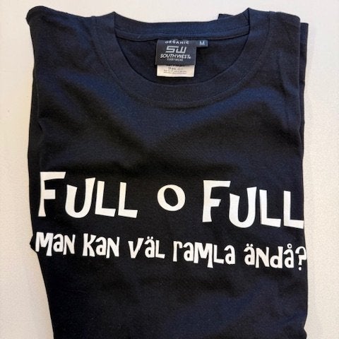 T- Shirt med Motivtryck FULL -M