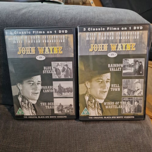 John Wayne - Most Wanted Collection - DVD. 6 filmer, svartvita, ej Svensk text