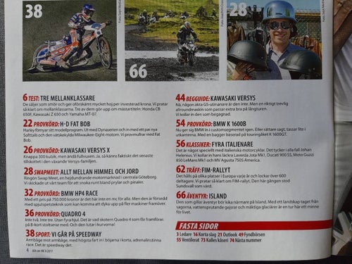 Allt om MC nr 8 2017: BMW K 1600B, Honda CB 650F, Kawasaki Z 650, Yamaha MT-07