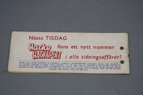 Hacke Hackspett Nr 39 1956