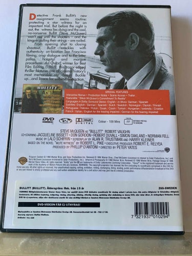 Bullitt, Steve McQueen, Dvd