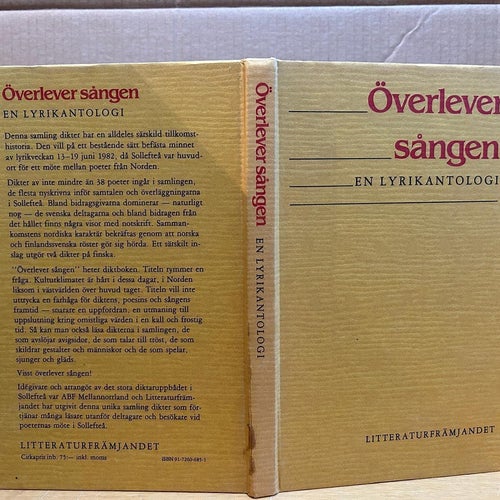 Överlever sången en lyrikantologi av Stiftelsen litteraturfrämjandet Very fine