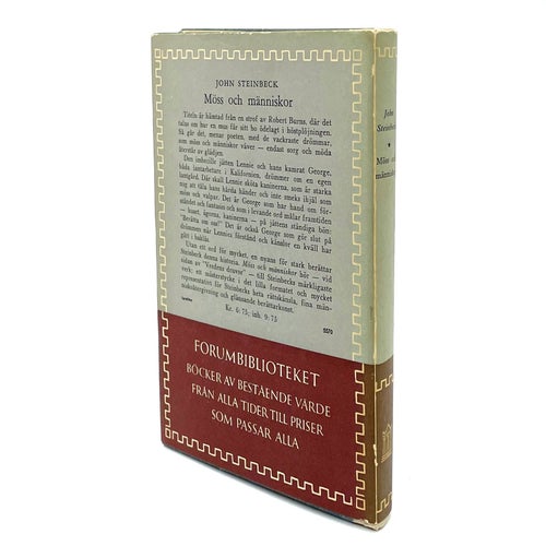 Möss och människor av John Steinbeck (inbunden, 1955)