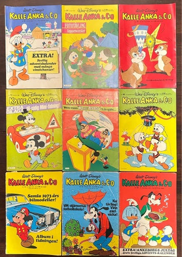Kalle Anka & C:o, Walt Disney's, 1970-81, 9 st.