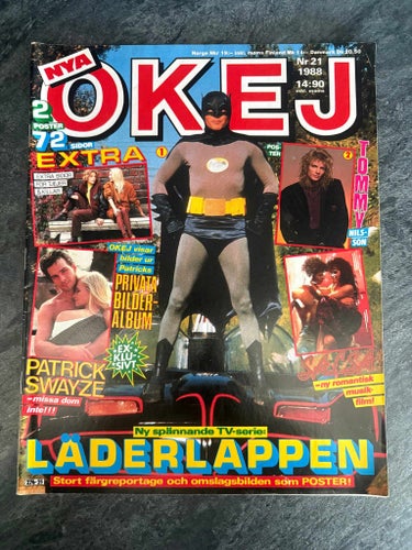 Tidningen OKEJ ! Nr 21 - 1988 , MED POSTERS !