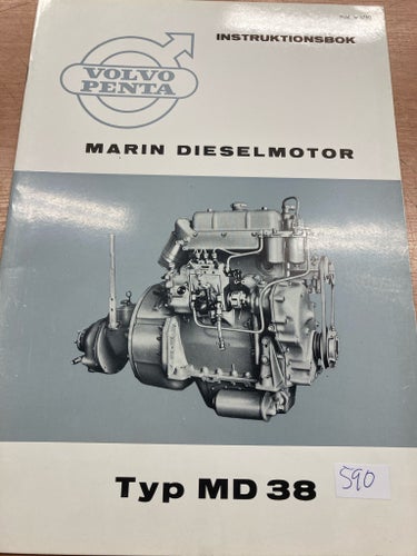 Instruktionsbok Volvo Penta Marin Dieselmotor Typ MD 38