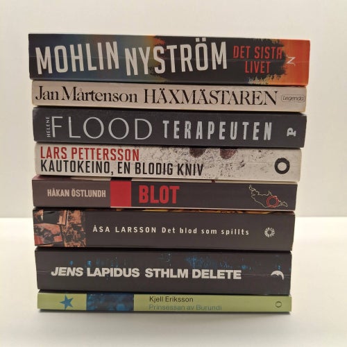 Deckare/Thriller/Kriminalböcker x8 Pocket Bokpaket - Se bilder för titlar