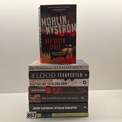Deckare/Thriller/Kriminalböcker x8 Pocket Bokpaket - Se bilder för titlar