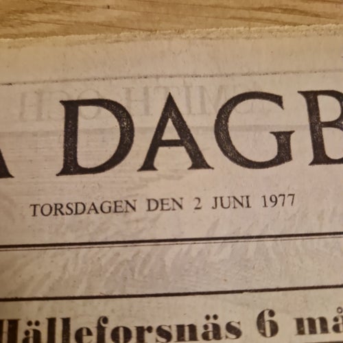 Svenska Dagbladet från 1977