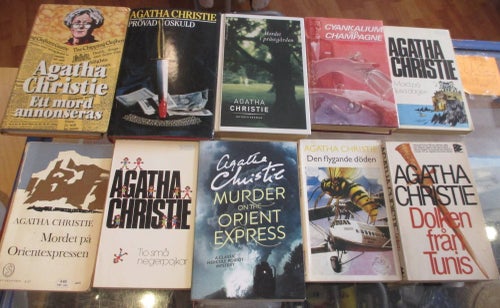 10 böcker av Agatha Christie, deckare