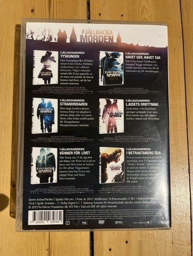 FJÄLLBACKA MORDEN-6 FILMER-DVD-BOX-TV SERIE-CAMILLA LÄCKBERG-CLAUDIA GALLI.