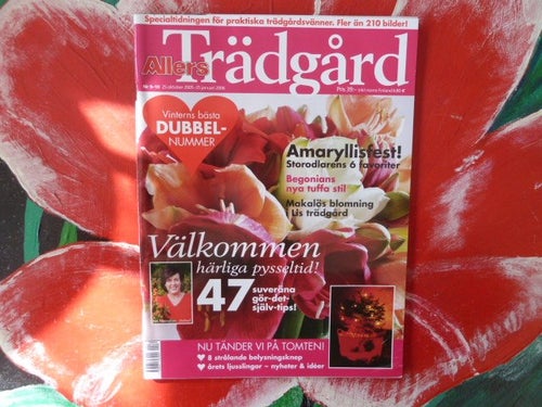 ALLERS TRÄDGÅRD, NR 9-10, 2005-2006, AMARYLLISFEST, TIDNING