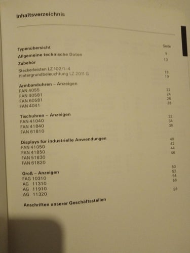 Siemens Datenbuch 1977/78 Optoelektronik Flüssigkristall-Anzeigen. Very Fine