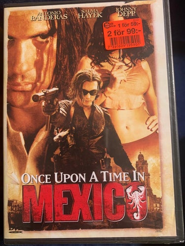 ONCE UPON A TIME IN MEXICO. INPLASTAD DVD THRILLER 2003.