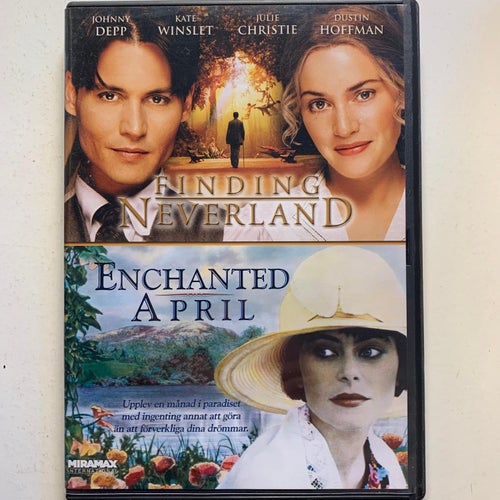 FINDING NEVERLAND / ENCHANTED APRIL. DVD DRAMA X 2. 2004 + 1992.