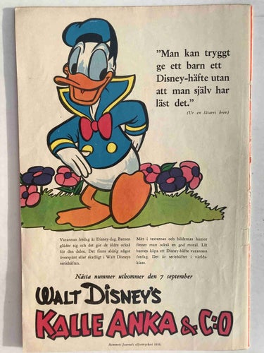 Walt Disney´s Serier - 1956:9 VG