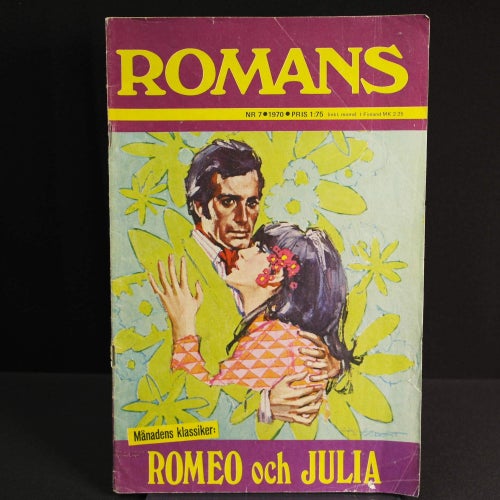 Romans - 1970 - NR 7 - Romeo och Julia. Idolbild Roger Moore.