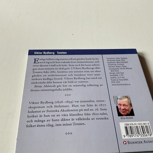 Tomten av Viktor Rydberg Ljudbok CD