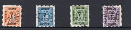 Danmark afa 160-162-164-165 – afa 470 kr. (231)