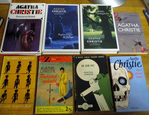 7 böcker av Agatha Christie, Deckare