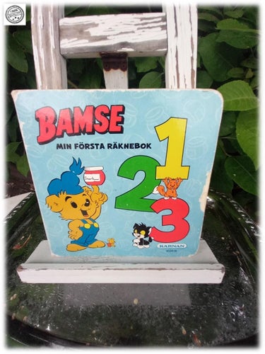 Bamse barnbok min första räknebok med siffror och bilder Fint skick