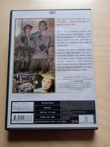 DVD-FILM "REVOLUTION" MED AL PACINO FRÅN 1985