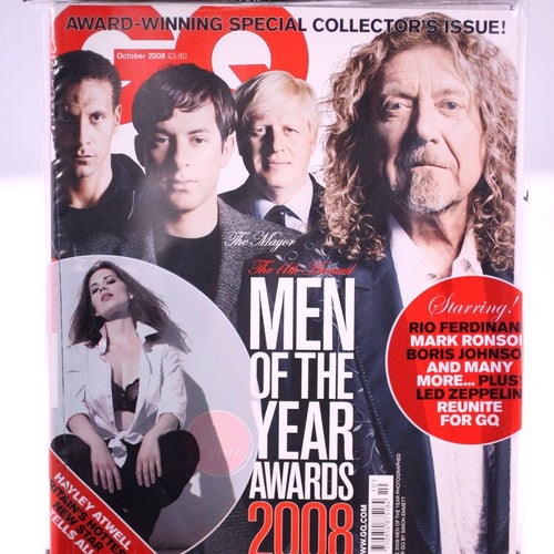 GQ magazine-English issue-October 2008-Robert Plant-Led Zeppelin-1475g-BRAND NEW