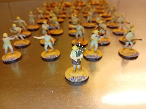 Brittish 8'th Army Italeri 1/72 48+1 Fullt set.