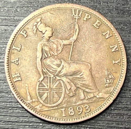 Halv Penny från 1893(4)