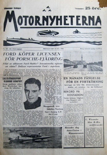 Motornyheterna 1934-32 Alfa Romeo Monoposto.Båtracing.Mc FN