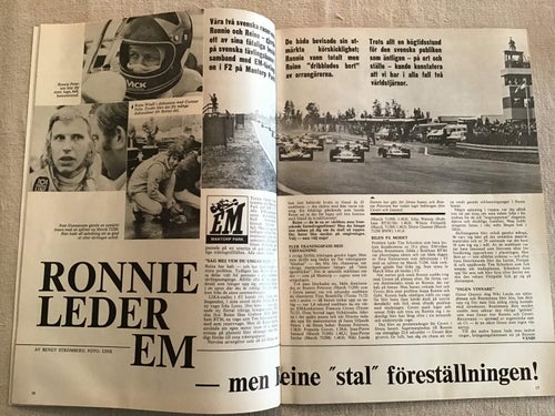 ILLUSTRERAD MOTORSPORT NR 9 1971 RONNIE PETERSON,MARCH FORD,RÖFORSLOPPET