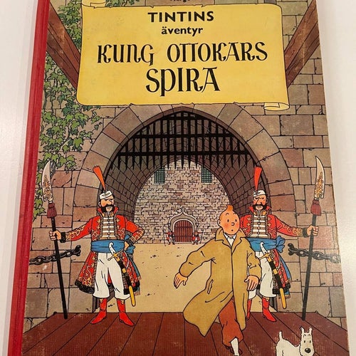 Tintins Äventyr - Kung Ottokars Spira  , Hård pärm 1960