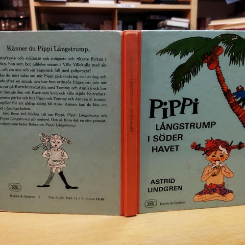 Pippi Långstrump i Söderhavet Astrid Lindgrens. Bok. Very Good plus