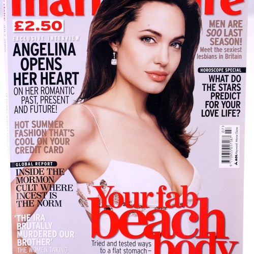 Marie Claire magazine-UK issue-July 2005-No. 203-Angelina Jolie (Weight: 746g)