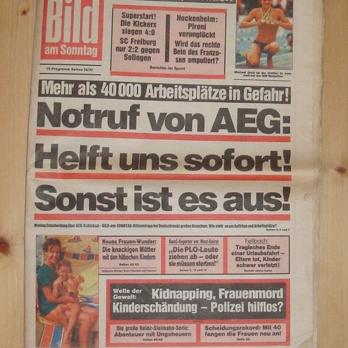 1982-08-08 Bild am Sonntag.