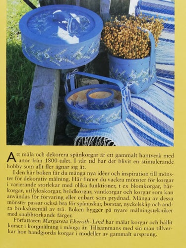 KORGMÅLNING - DEKORATIV MÅLNING OCH MÖNSTER FÖR KORGAR, ASKAR OCH ANDRA FÖREMÅL