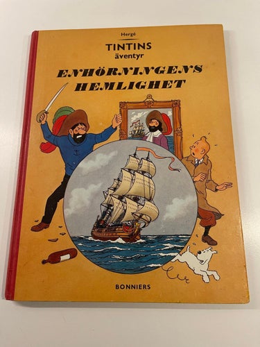 Tintins Äventyr - Enhörningens hemlighet -  Hård pärm , 1961