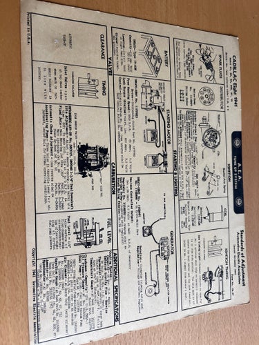 Cadillac 1941 AEA Tune-Up System