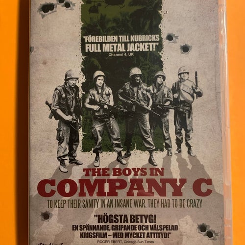 THE BOYS IN COMPANY C (1978) NY inplastad DVD svensk text Vietnamkriget Studio S