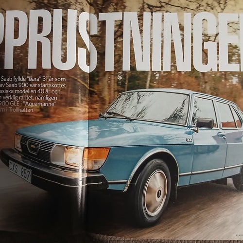 Tidningen Klassiska Bilar Saab 900